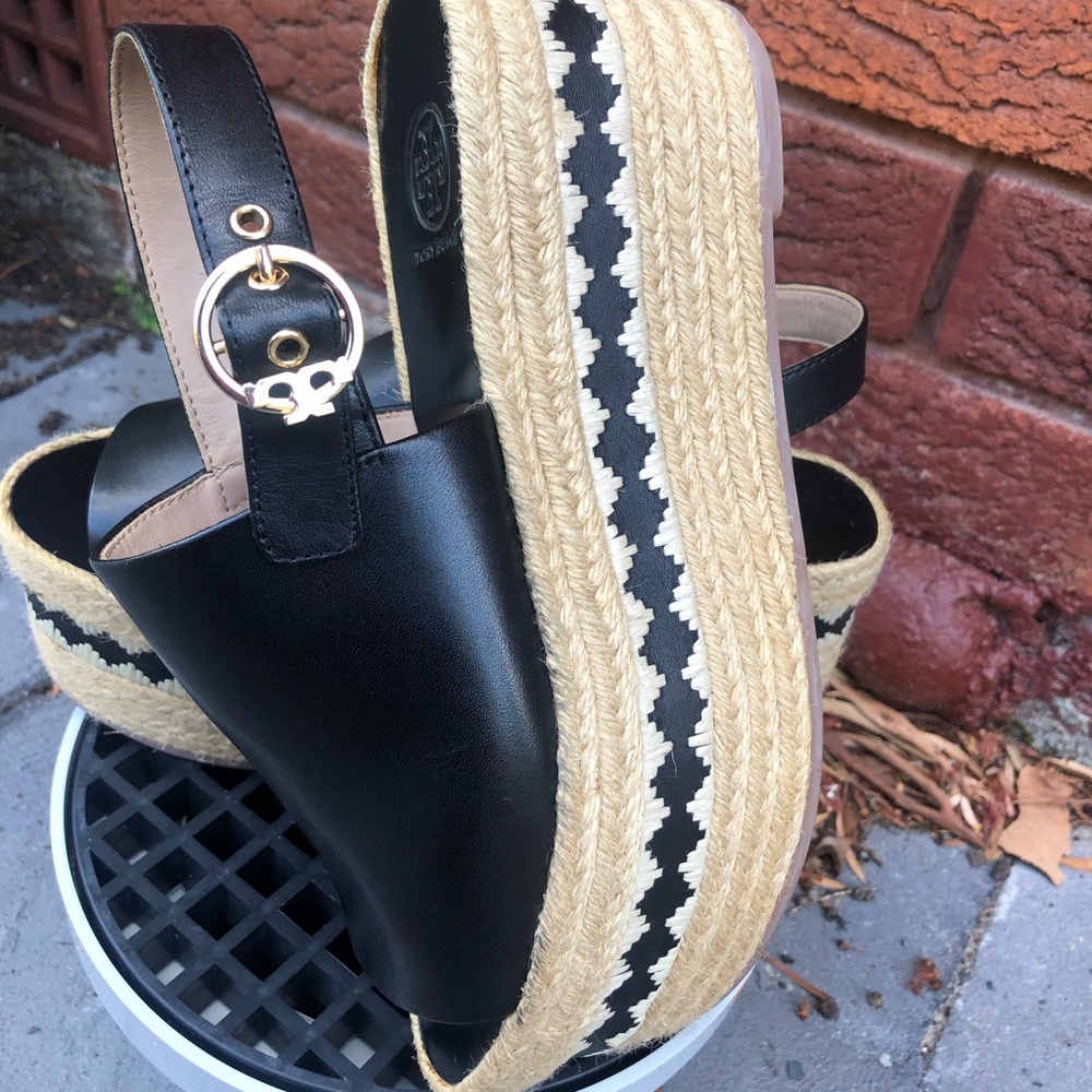 Tory Burch wedges summer sandals - Picture 7 of 11